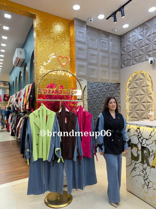 IMPORTED DENIM CORD SET (PRM-713)