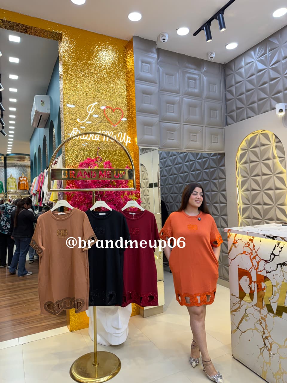 Super Soft Stretchable Dress With Pocket Cutout Work (PRM-566)