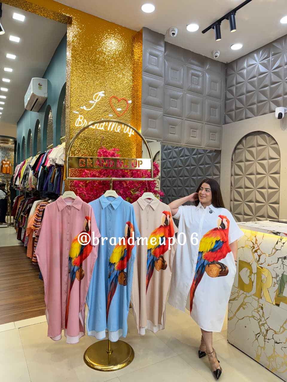 PARROT LONG DRESS (DRESS-349)