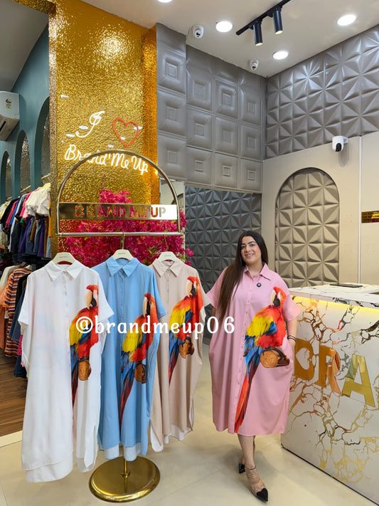 PARROT LONG DRESS (DRESS-349)