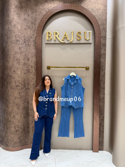 ‘HALO’ 2PCS DENIM CORD SET (PRM-1002)