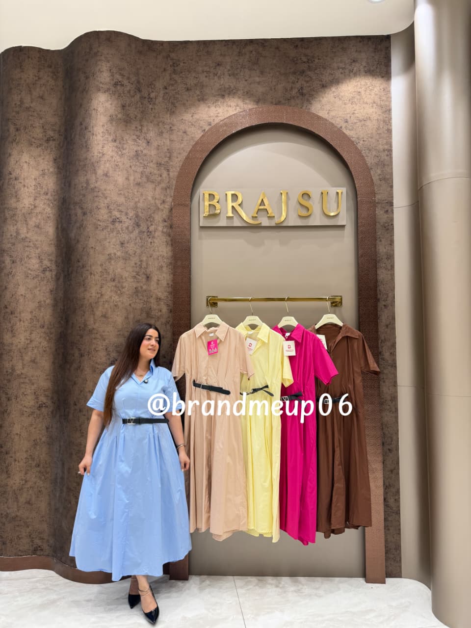 ‘MILKY’COTTON DRESS WITH FRONT ATTACHED BELT (SKU-222)