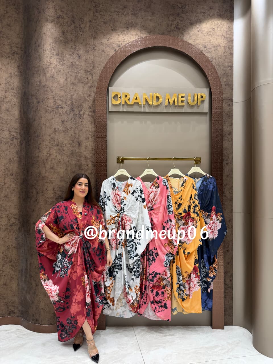 Printed Kaftan Dress (DRESS-332)