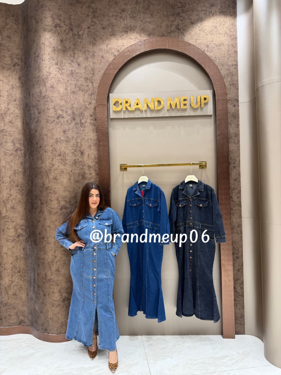 DENIM FISHCUT DRESS (PRM-850)
