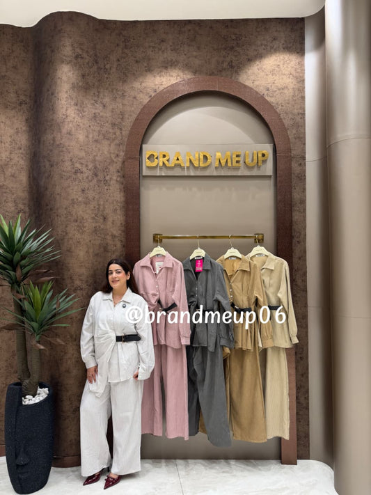 'KAIRA' 2PCS  STRIPE PREWINTER CORD (SKU-322)