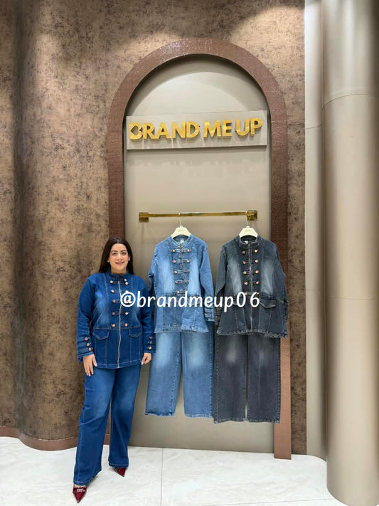 'AVI' 2PCS DENIM CORD SET (SKU-351)