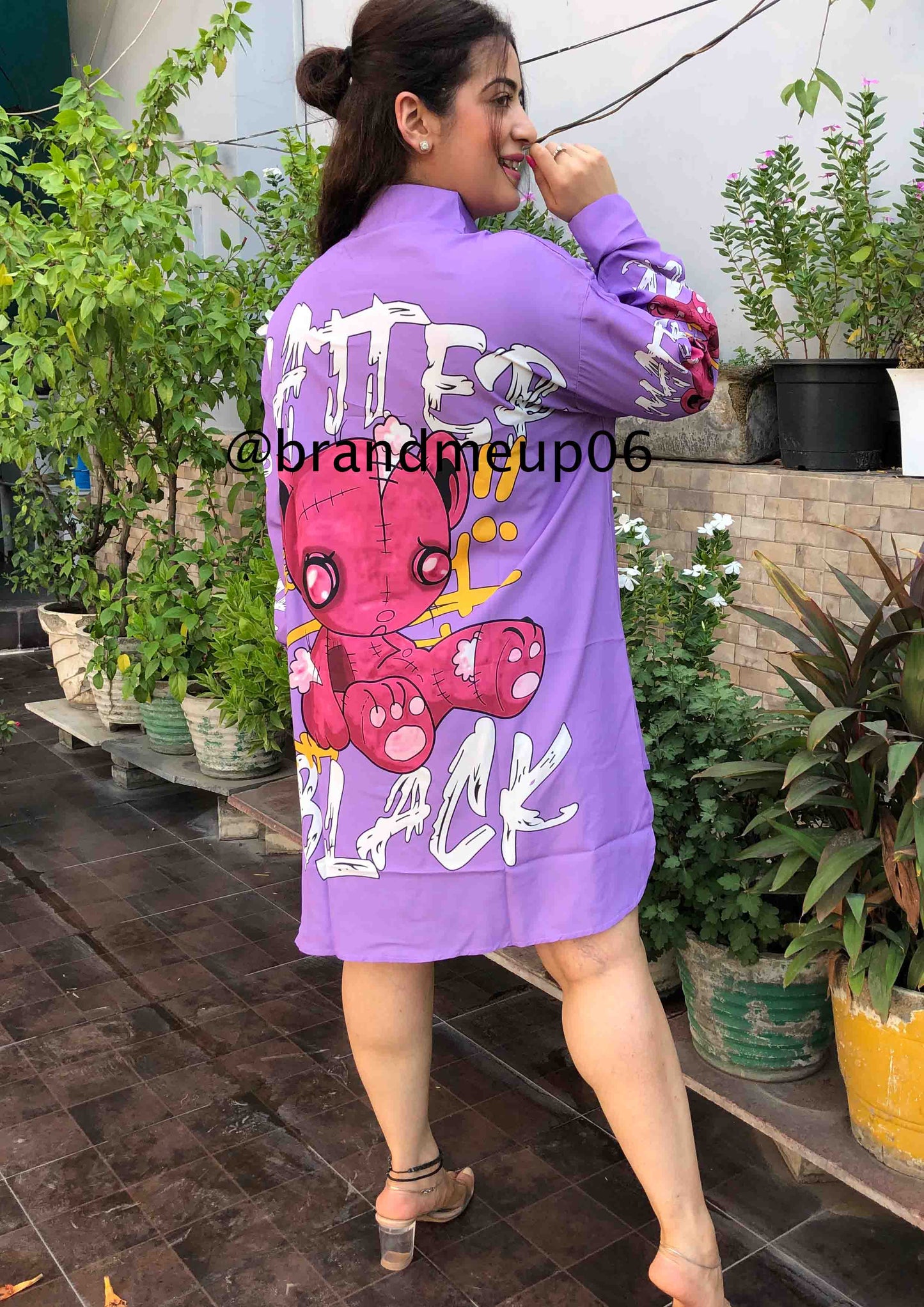 Cartoon Shirt Dress (DRESS-207)