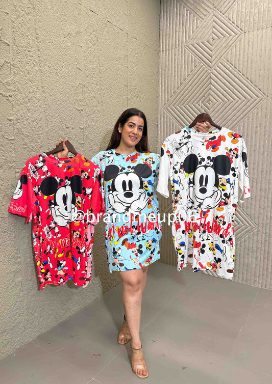 Cartoon Tshirt Dress (DRESS-255)