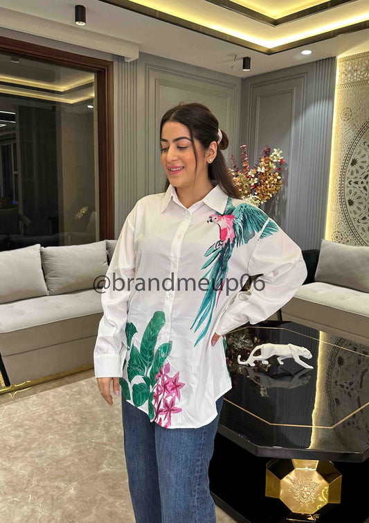 Parrot Printed Shirt (SHIRT-75)