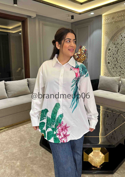 Parrot Printed Shirt (SHIRT-75)