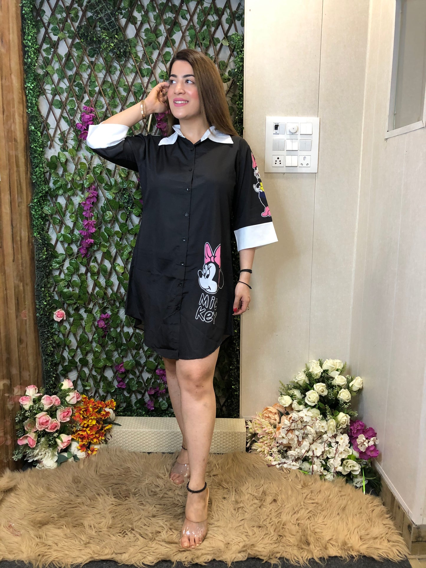 Cartoon Long shirt Dress