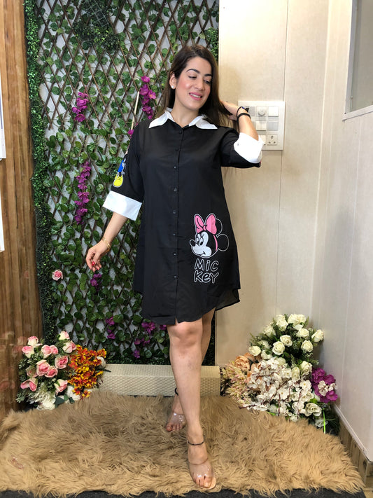 Cartoon Long shirt Dress