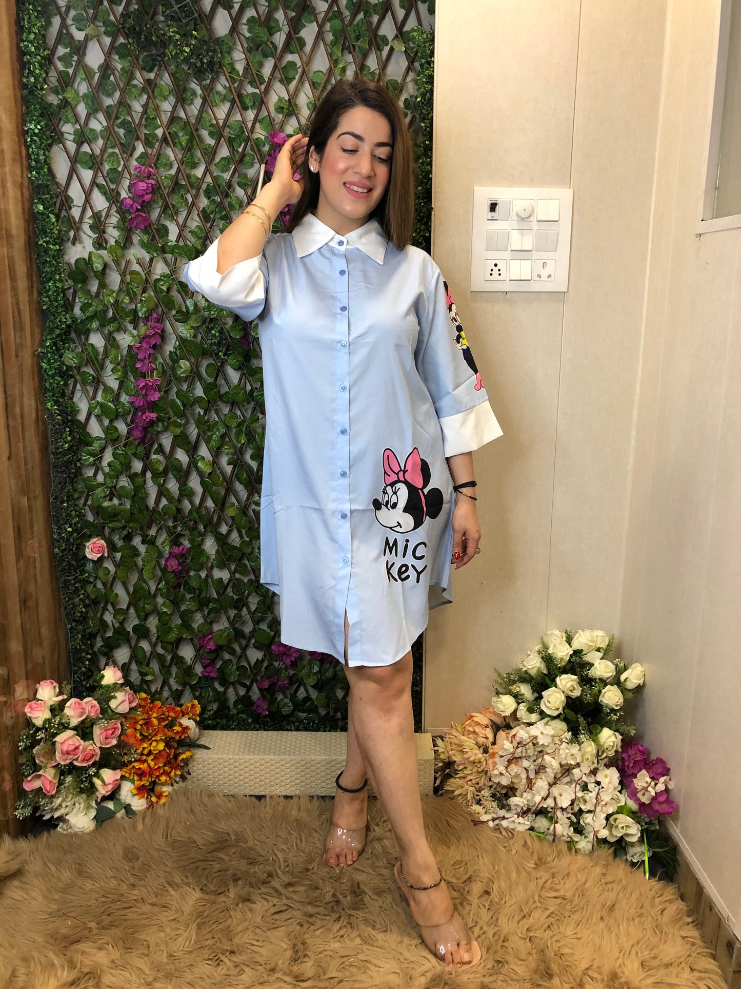 Cartoon Long shirt Dress