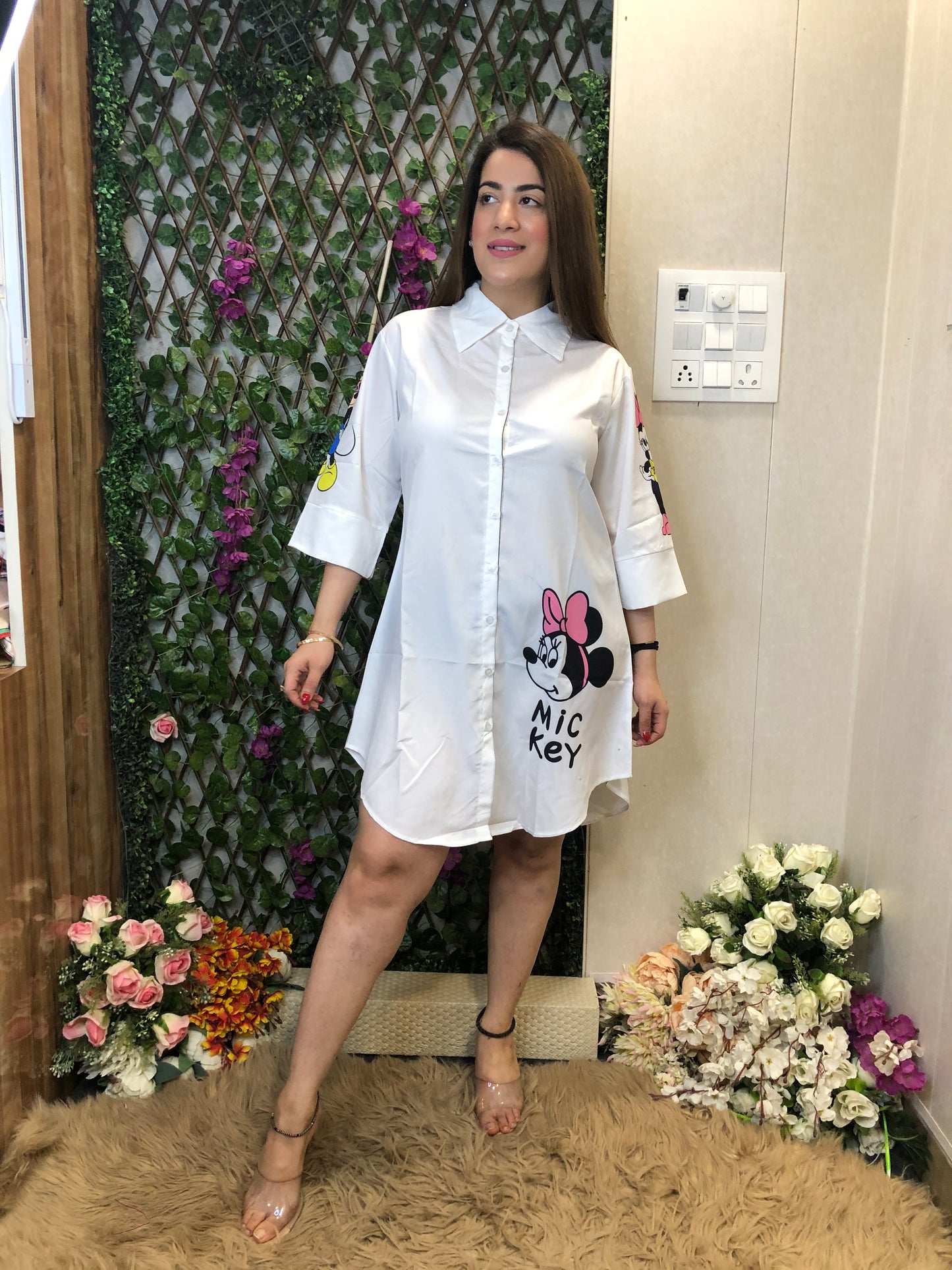 Cartoon Long shirt Dress